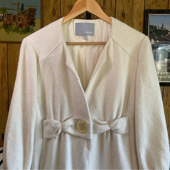 Tabitha Retro Single Button Textured Coat - Picture 5 of 16